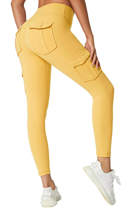 Sporty Workout Leggings Woman High Waist Pocket Stretchy Women'S Pants Cycling Running Pilates Yoga Clothing Fitness Tights
