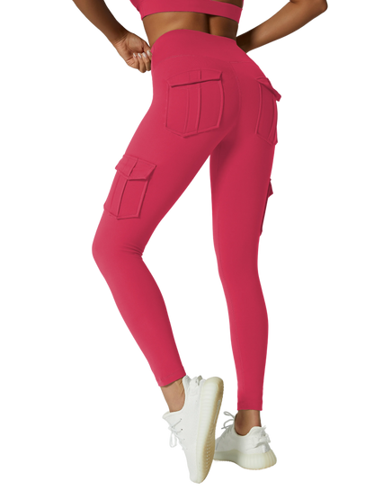 Sporty Workout Leggings Woman High Waist Pocket Stretchy Women'S Pants Cycling Running Pilates Yoga Clothing Fitness Tights