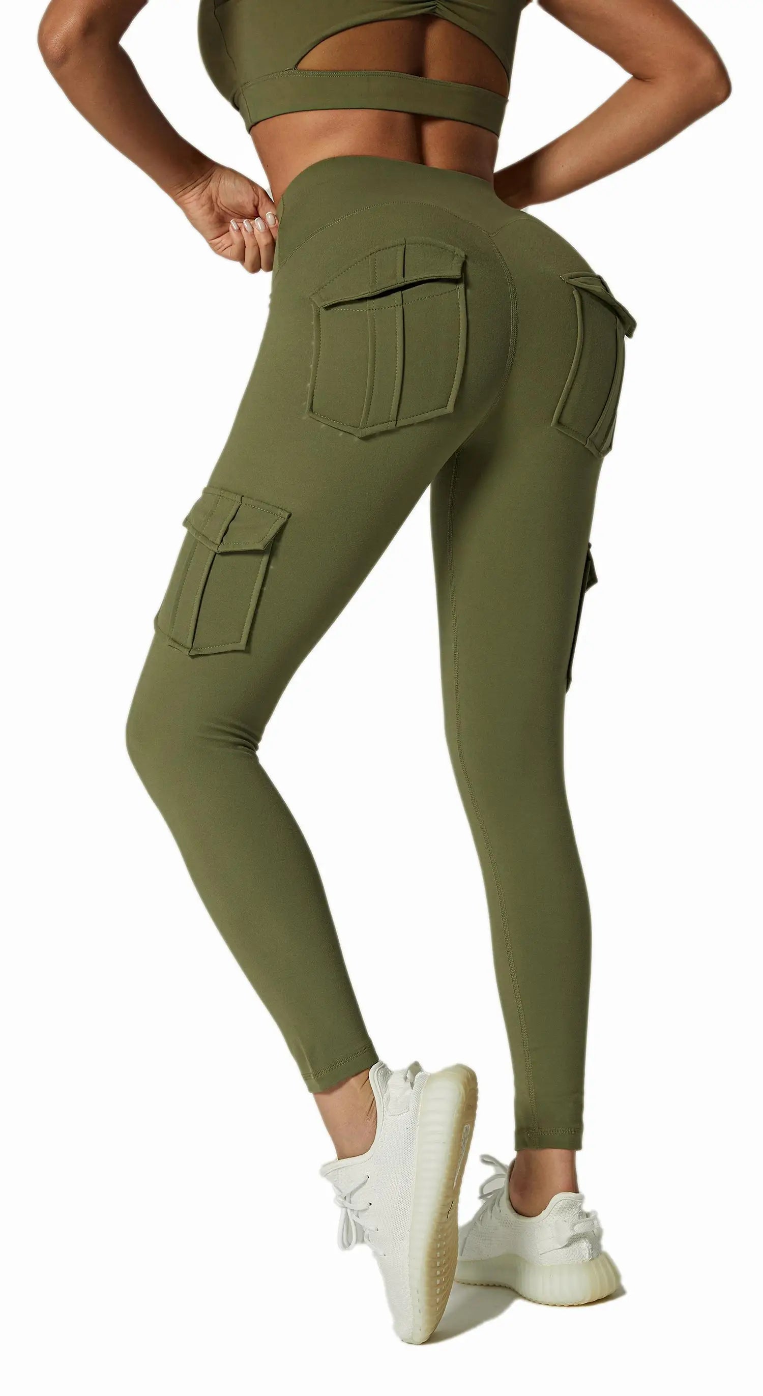 Sporty Workout Leggings Woman High Waist Pocket Stretchy Women'S Pants Cycling Running Pilates Yoga Clothing Fitness Tights