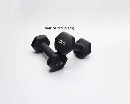 Neoprene Dumbbell Pair – Non-Slip Grip, Cast Iron Core – Gym Fitness Weights