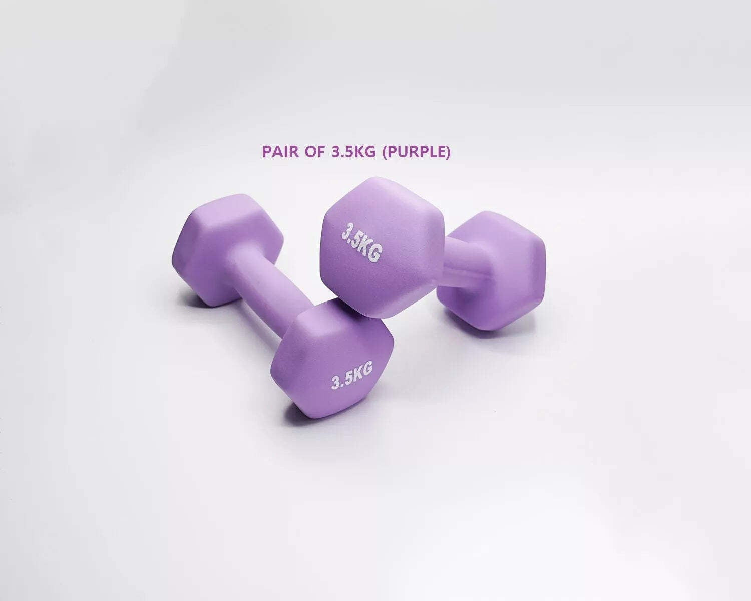 Neoprene Dumbbell Pair – Non-Slip Grip, Cast Iron Core – Gym Fitness Weights